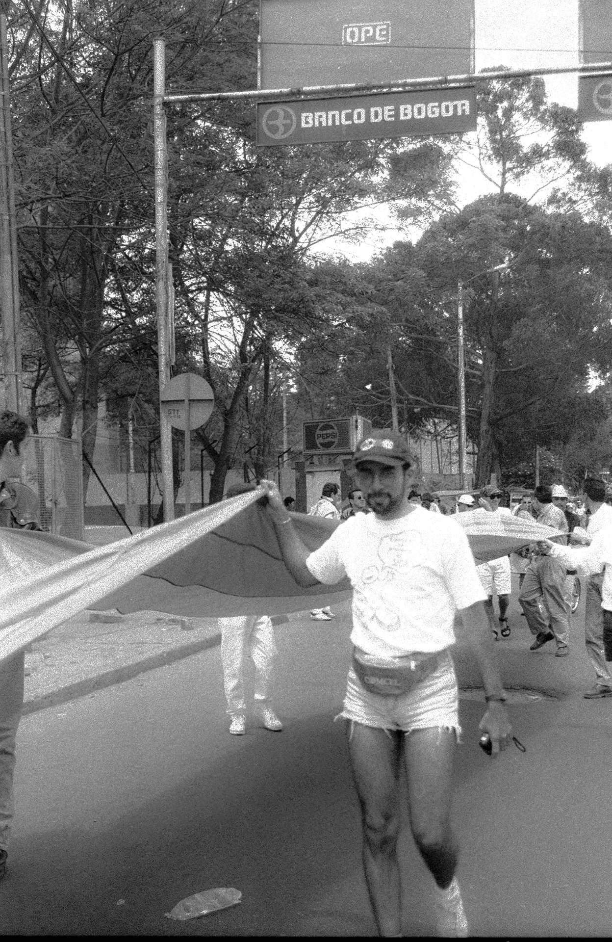 Manifestante sin identificar