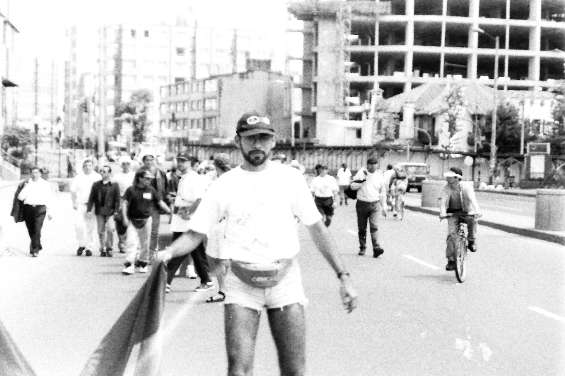 Manifestante sin identificar