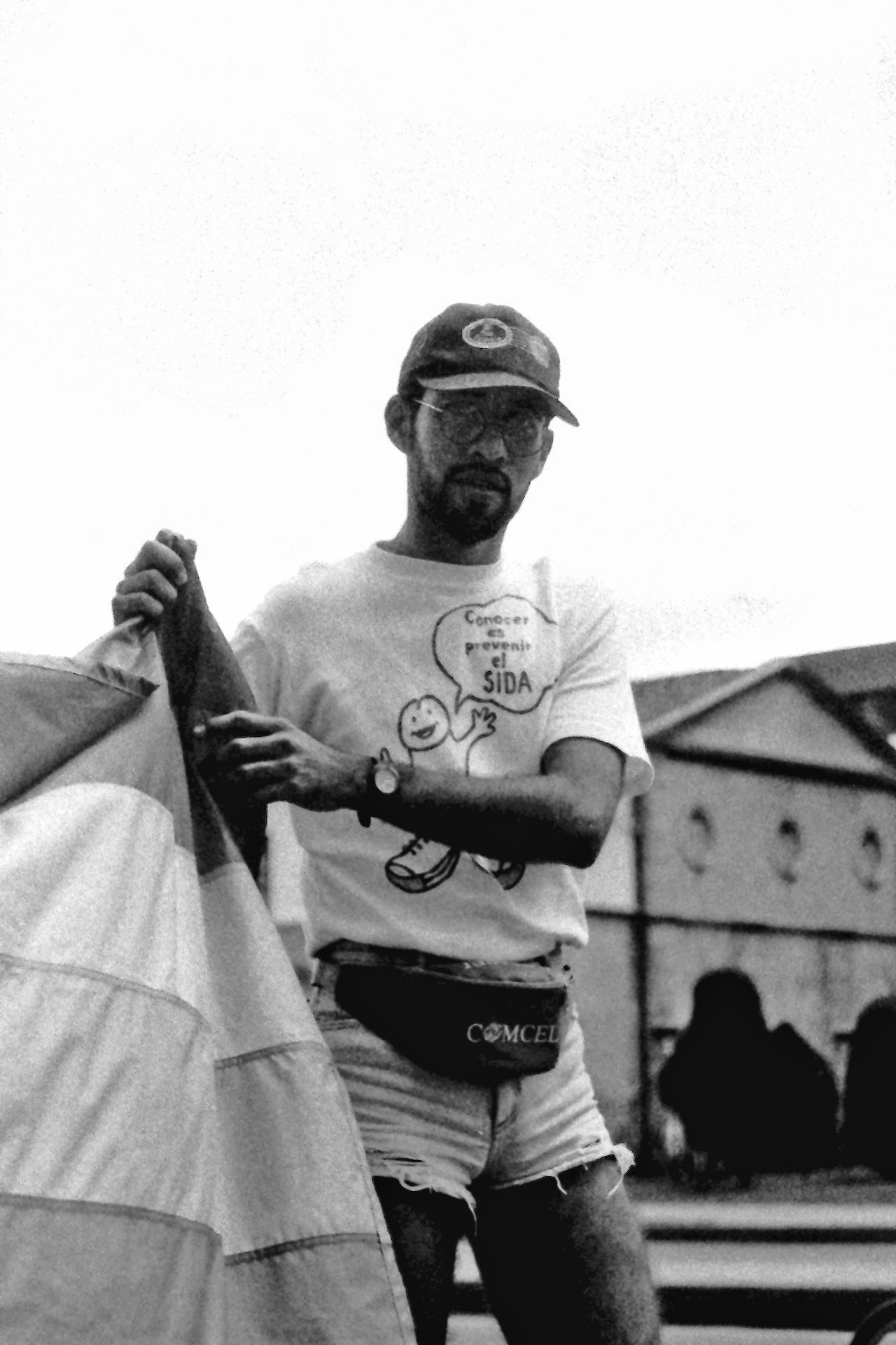 Manifestante sin identificar