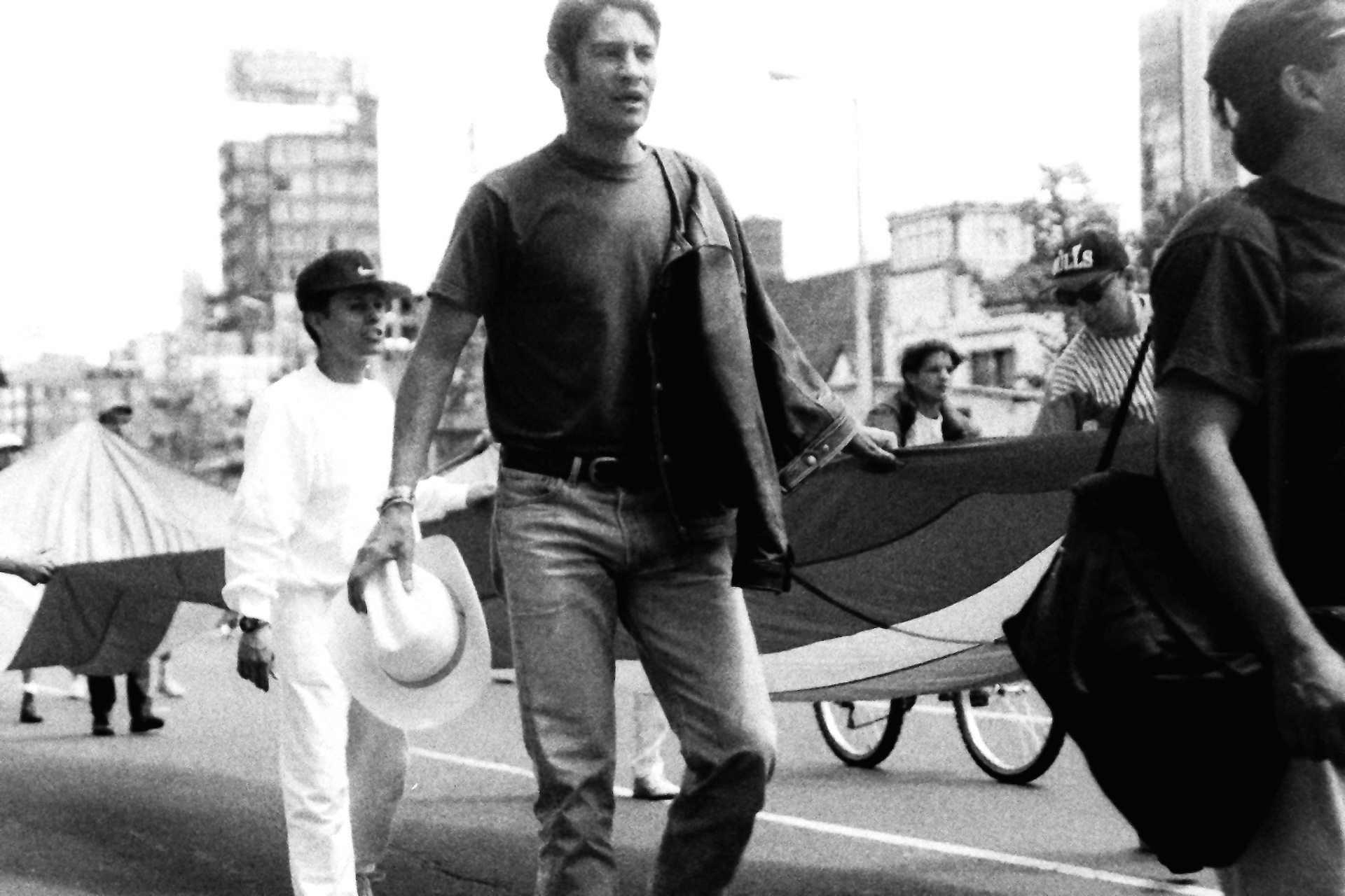 Manifestante sin identificar