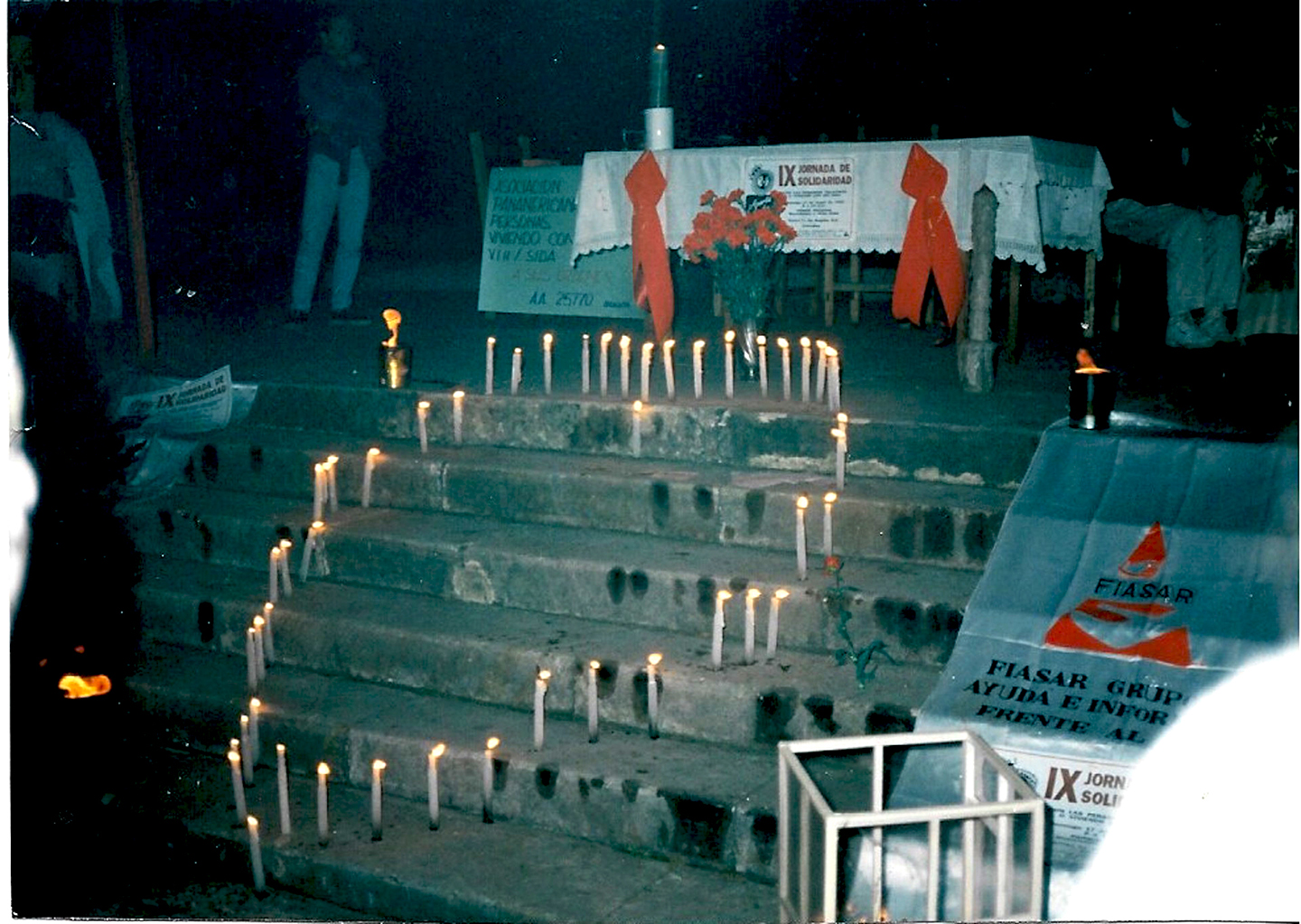 Corazón de velas