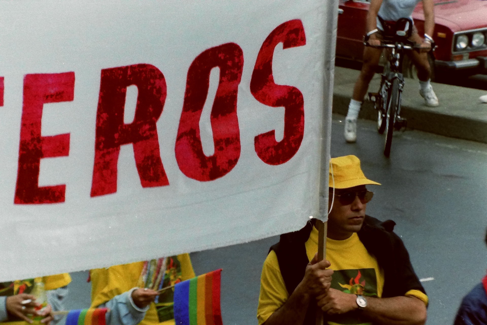 Marchante del grupo Equiláteros, toma 1
