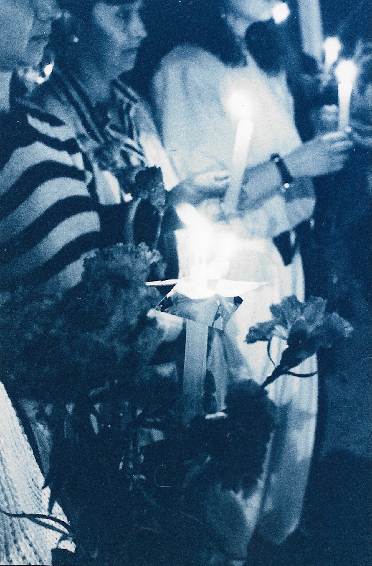 Velas y flores